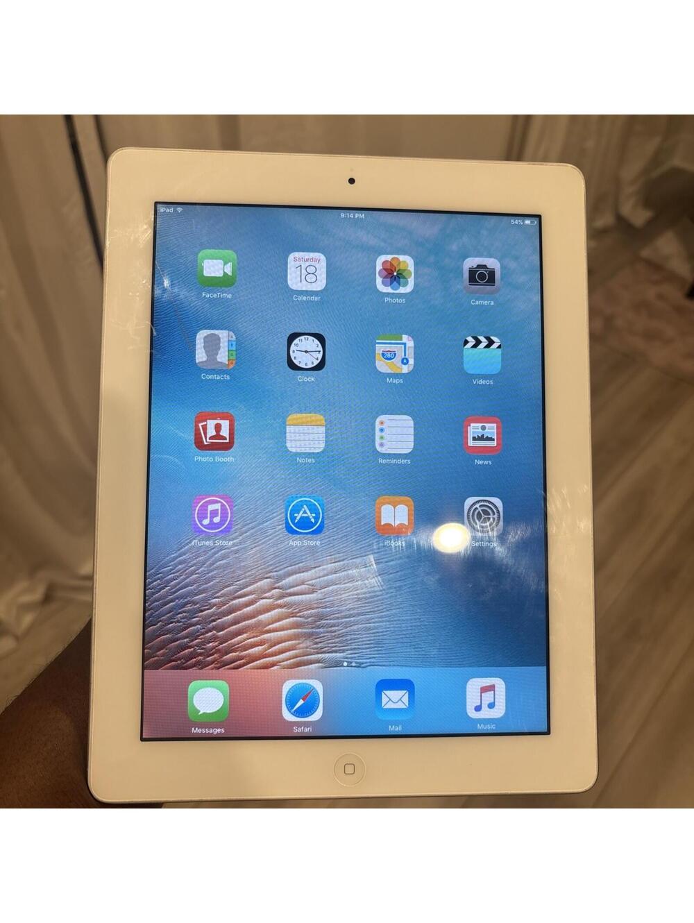 Apple iPad 2 MC979LL/A 2nd Generation 16GB White A1395 iOS 9.3.5 *Tested Working